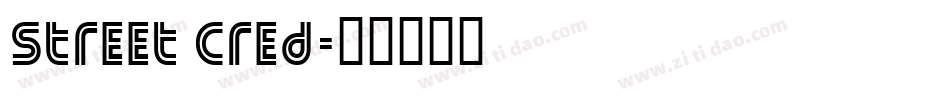 Street Cred字体转换